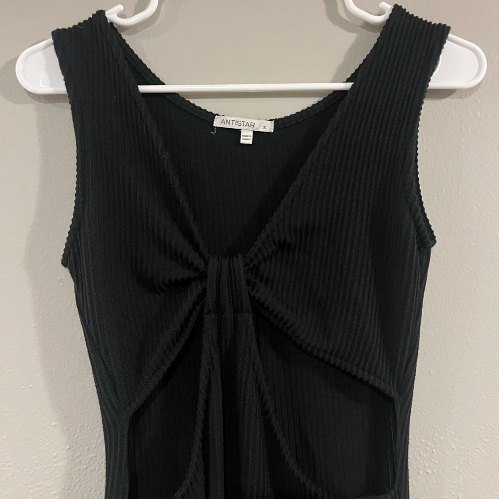 Black cut out dress